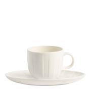 Stiernholm - Senja espressokopp med fat 9 cl hvit