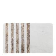 Bloomingville - Skjærebrett Novelle i marmor 38x22,5x1,5 cm hvit