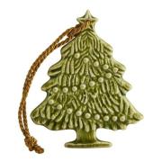 Bordallo Pinheiro - Juleornament juletre 9 cm grønn