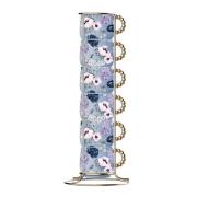 Bialetti - Bridgerton espressokopp 6 cl 6 stk med stativ blå/gull