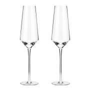 Viski - Raye vinklet champagneglass i krystall 24 cl 2 stk