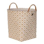 Handed By - Ivy & Rose stor kurv m/håndtak 35x35 cm champagne