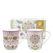 Pip Studio - Lily & Lotus krus liten 14,5 cl 2 stk off-white