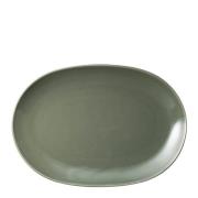 Arabia - 24h oval tallerken 22x32 cm vintergrønn