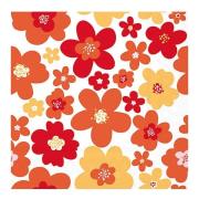 Ambiente - Serviett 33x33 cm 20 stk Flower Power rød