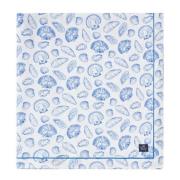 Lexington - Duk 150x350 cm bomull skallprintet hvit/blå