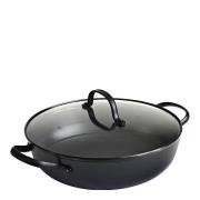 Satake - Støpejernskasserolle med Honeycomb keramisk belegg og glasslo...