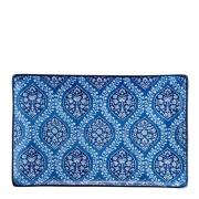 Stiernholm - Sakura tallerken 25x16 cm blå/hvit