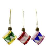 House Doctor - Drum julepynt 3 stk blå grønn