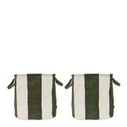 OYOY - Kara oppbevaringskurv 32x32x32 cm 2 stk Dark Green