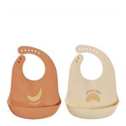 OYOY - Yummy smekke silikon 27x19 cm 2 stk Caramel Butter