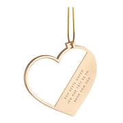 Pictureit - Julepynt hjerte m/fotoramme bror 7x0,5 cm 14K gull
