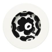 Marimekko - Unikko dyp asjett 20 cm hvit/svart