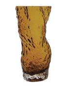 Ostrea Rock Glass Vase - Amber Home Decoration Vases Yellow Hein Studi...