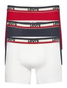 Levis Men Sprtswr Logo Boxer Brief 3P Boksershorts White Levi´s