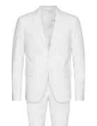 Plain Mens Suit Dress White Lindbergh