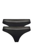 Core Thong 2P Stringtruse Undertøy Black Björn Borg