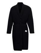 Resteröds Bathrobe Org. Cotton Morgenkåpe Badekåpe Black Resteröds