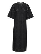 Broderie Anglaise T-Shirt Dress Maxikjole Festkjole Black Ganni