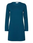 Viarmer O-Neck L/S Dress - Noos Kort Kjole Blue Vila