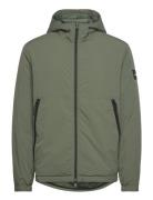 Padded Crinkle Nylon Jacket Fôret Jakke Green Calvin Klein