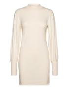 Vmhollykarispuff Ls Highneck Dress Ga Bo Kort Kjole Beige Vero Moda