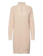 Kalioa Knit Dress Kort Kjole Beige Kaffe