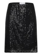 Visparkling Hw Short Skirt/Ka Kort Skjørt Black Vila