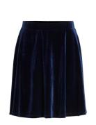 Vikatja Hw Short Velvet Skirt/Ka Kort Skjørt Navy Vila