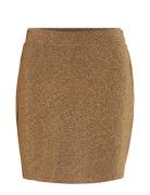 Vimynte Hw Short Skirt/Ka Kort Skjørt Gold Vila