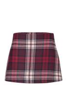 Tartan Mini Skirt Kort Skjørt Red Tommy Hilfiger