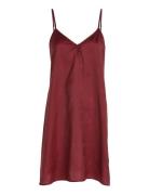 Satin Woven Nightdress Nattkjole Red Tommy Hilfiger