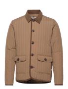 Quilted Jacket Vattert Jakke Beige Resteröds