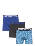 Cotton Stretch Boxer 3P Boksershorts Navy Björn Borg