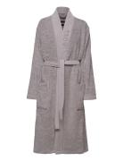 Plain Bath Robe Morgenkåpe Grey Boss Home