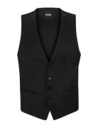 H-Huge-Vest-B1 Dressvest Black BOSS