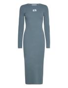 Variegated Rib Sweater Dress Maxikjole Festkjole Blue Calvin Klein Jea...