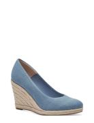 Women Court Sho Sko Wedge Blue Tamaris