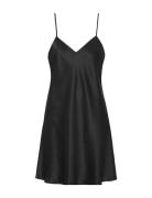 Nightdress No Sleeve Nattkjole Black Damella Of Sweden