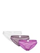 Bikini 3Pk Truse Brief Truse Purple Calvin Klein