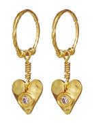 Hestia Earring Øredobber Smykker Gold Maanesten