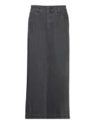 Classic Jeans Skirt Langt Skjørt Black H2O Fagerholt