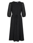 Nuviol Dress Knelang Kjole Black Nümph