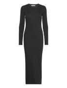 Saalexa Midi Dress 7542 Maxikjole Festkjole Black Samsøe Samsøe