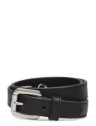 Leather Double-Buckle Skinny Belt Belte Black Lauren Ralph Lauren