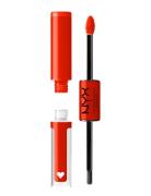 Shine Loud High Pigment Lip Shine Lipgloss Sminke Orange NYX Professio...