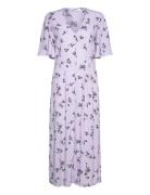 Dresses Light Woven Knelang Kjole Purple Esprit Casual