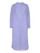 Lauren Shirtdress Chambray Knelang Kjole Blue Moshi Moshi Mind