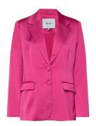 Msjustina Sateen Blazer 1 Blazers Single Breasted Blazers Pink Minus