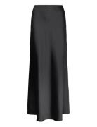 Slflena Hw Ankle Skirt Ex Langt Skjørt Black Selected Femme